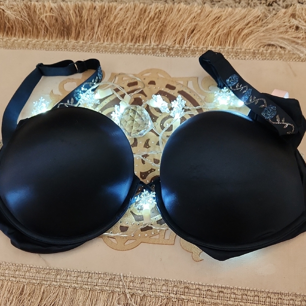 Victoria's Secret Black Bra with Sparkling Strap
